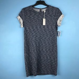 S Kenar Blue Gray T-Shirt Dress
